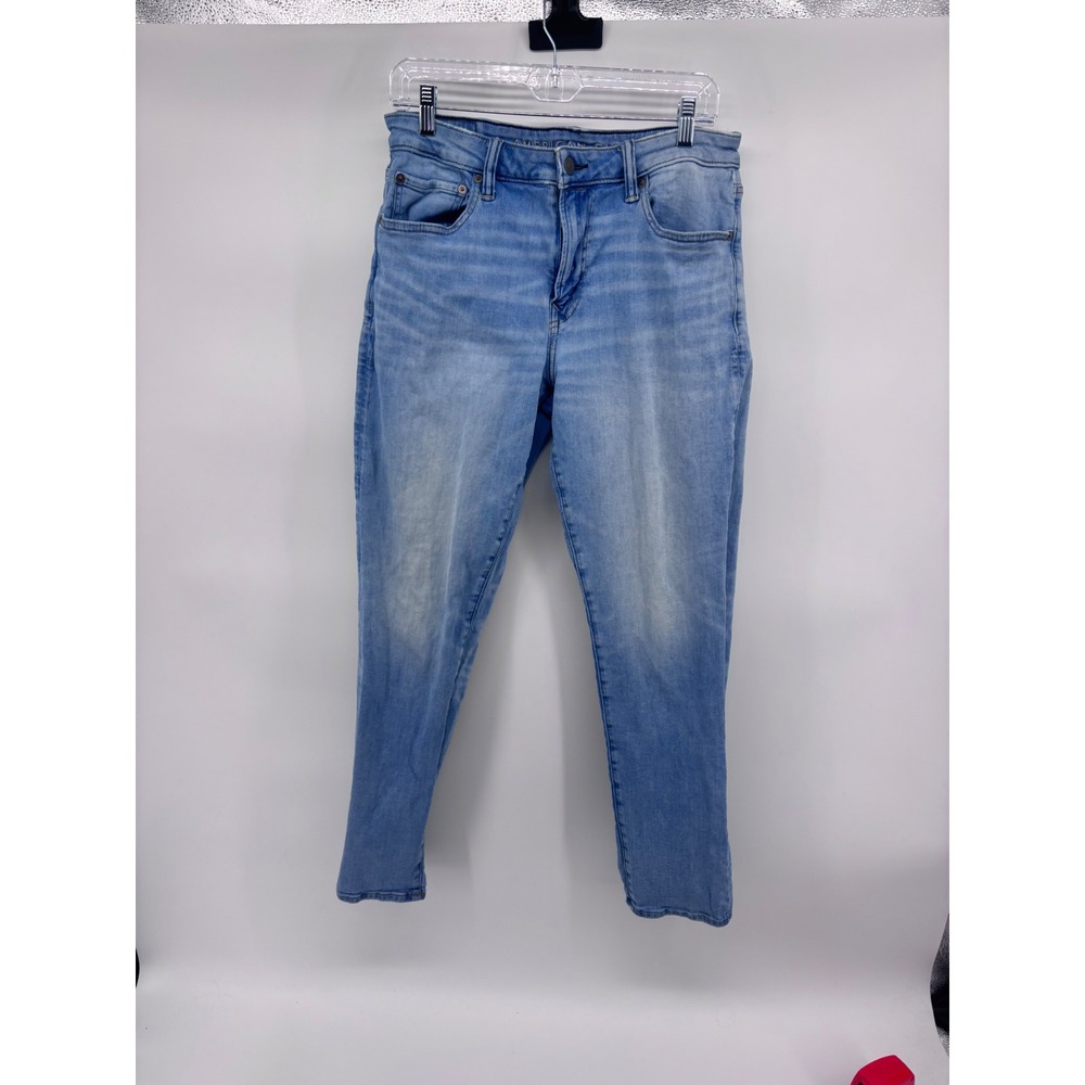 American Eagle‎ Mens Airflex+ Slim Fit Light Wash Denim Jeans - 33x32